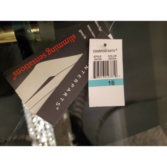 Counterparts Women's Solid Brown Polyester Mid Rise Comfort Waist capris 16 - Picture 9 of 12